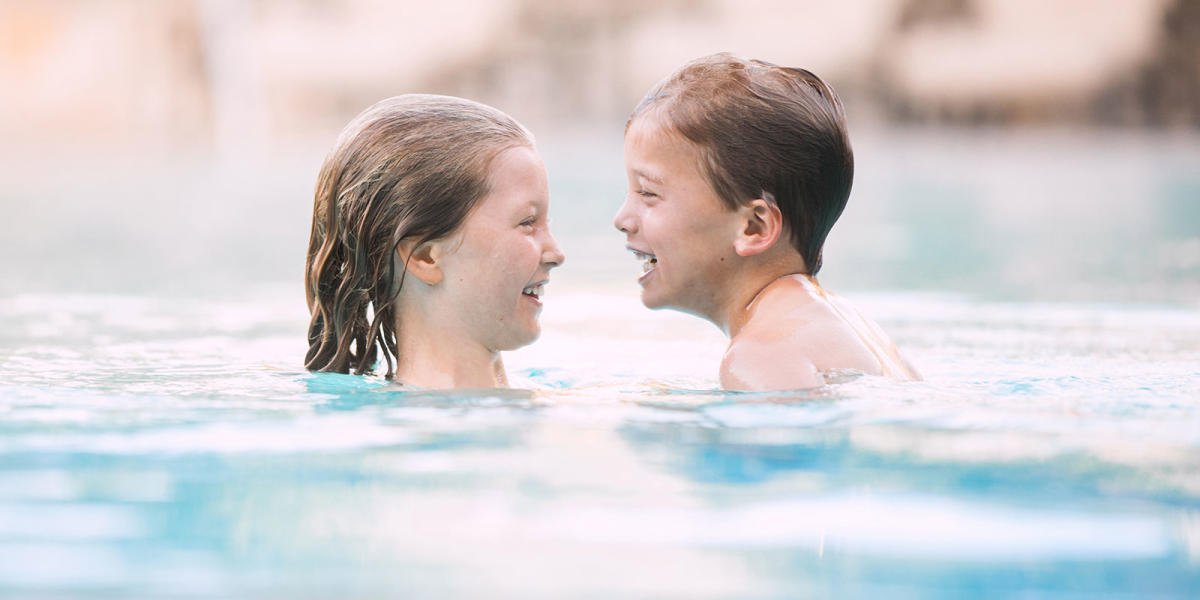 Kids Playing in Kamas Pool