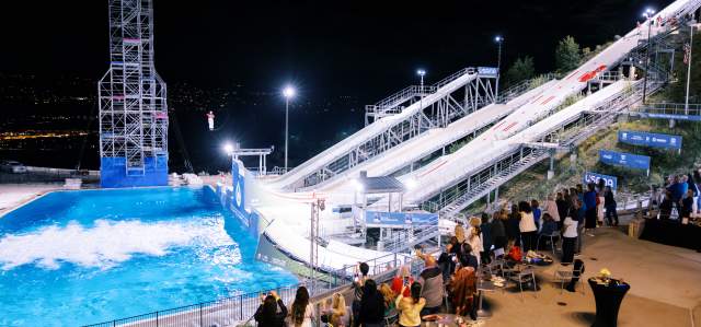 Flying aces show at utah olympic park