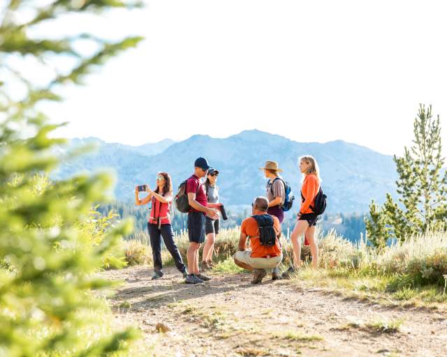 Group of people hiking