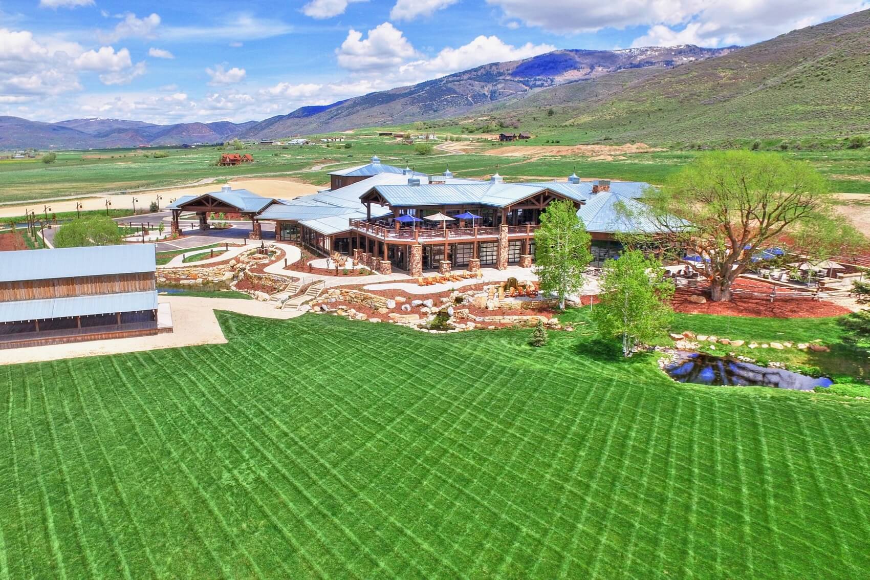 Aerial view of DeJoria Center property