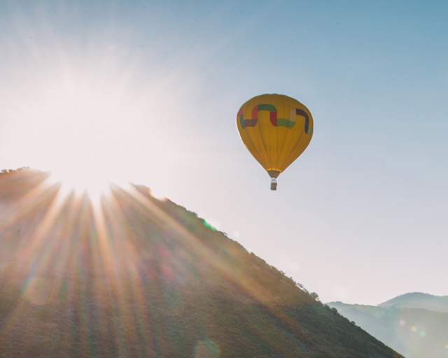 Hot Air Balloon at Sunrise