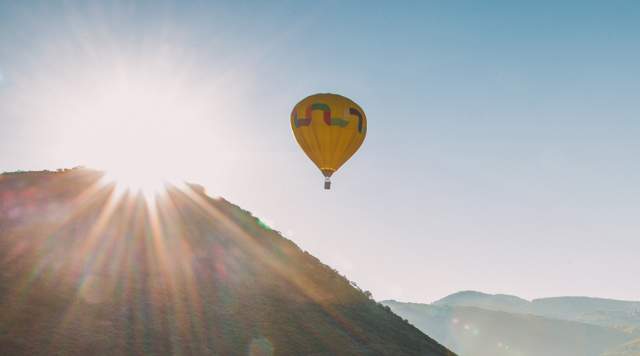 Hot Air Balloon at Sunrise