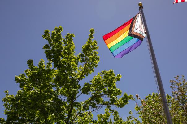 Pride Flag at Miners Hospital