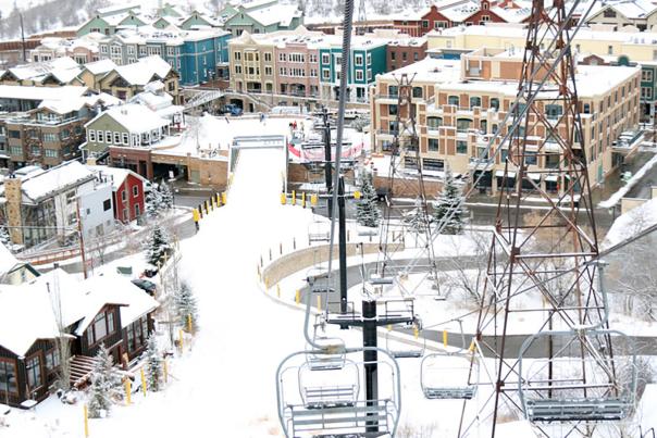 View of Historic Park City from Town Lift