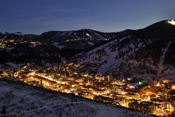 Park City, Utah at Night