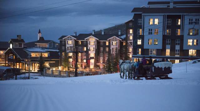 Sleigh ride at Park City Mountain Base