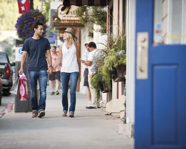 Couple Shopping on Historic Main Street