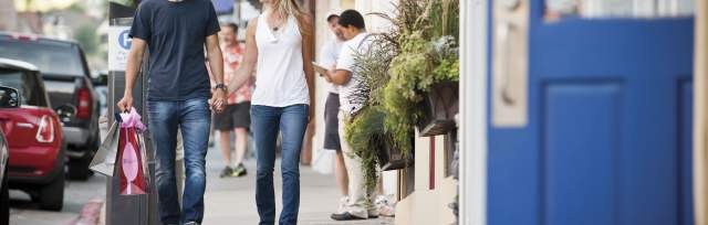 Couple Shopping on Historic Main Street