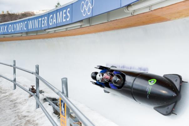 Winter Bobsled Ride at Utah Olympic Park