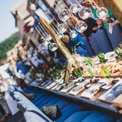 Every table is uniquely decorated for Savor the Summit event