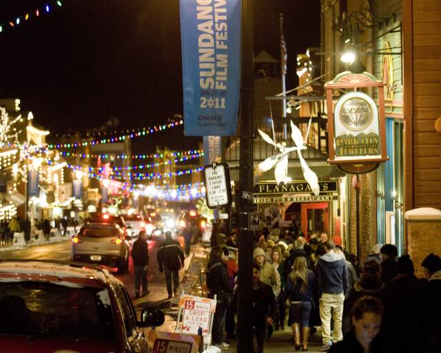 Historic Main Street During Sundance Film Festival