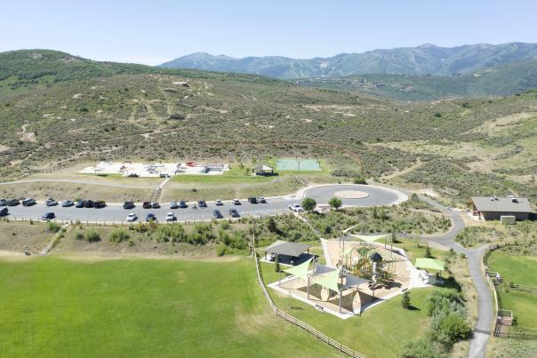 Aerial view of Trailside park