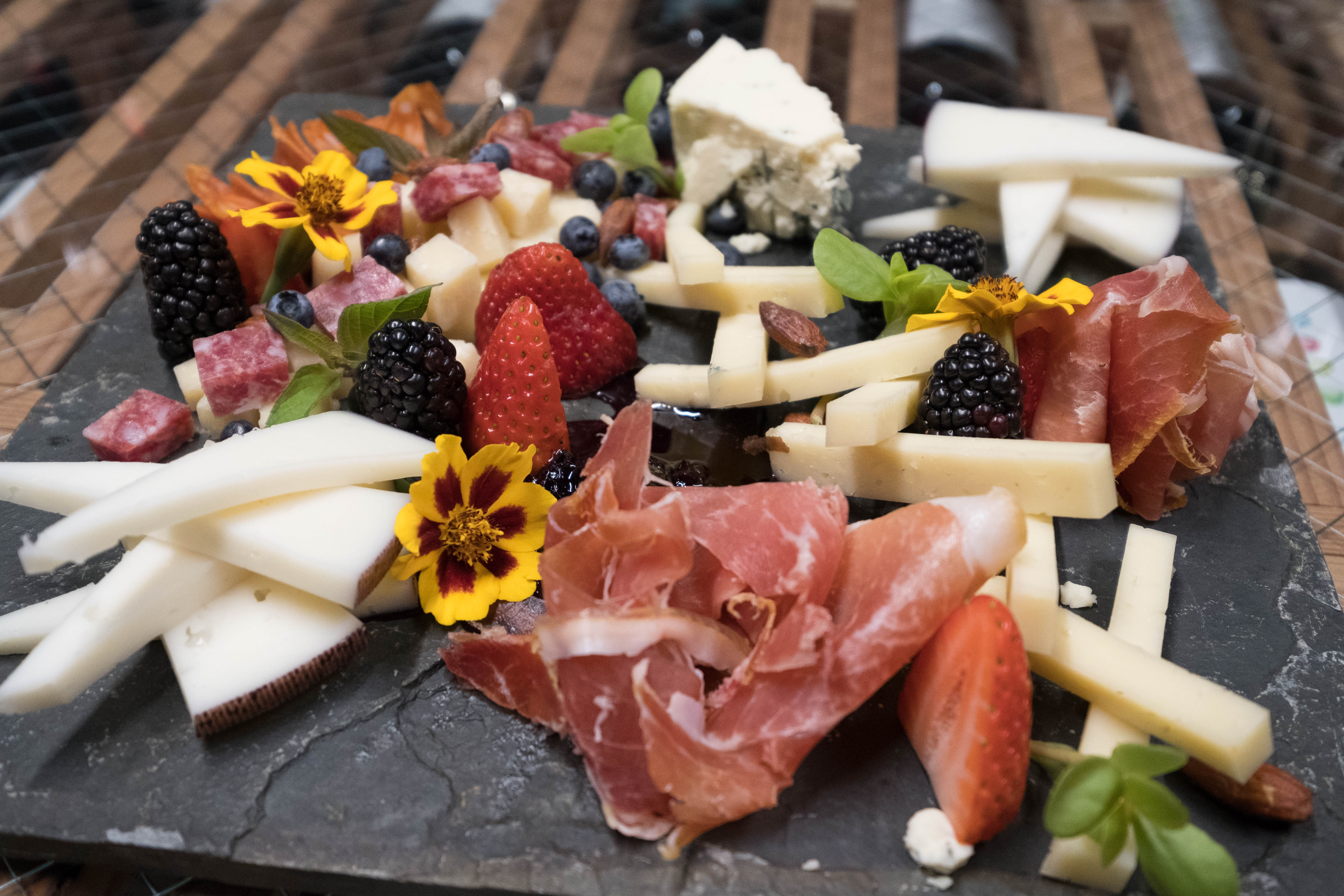 cheese and charcuterie board